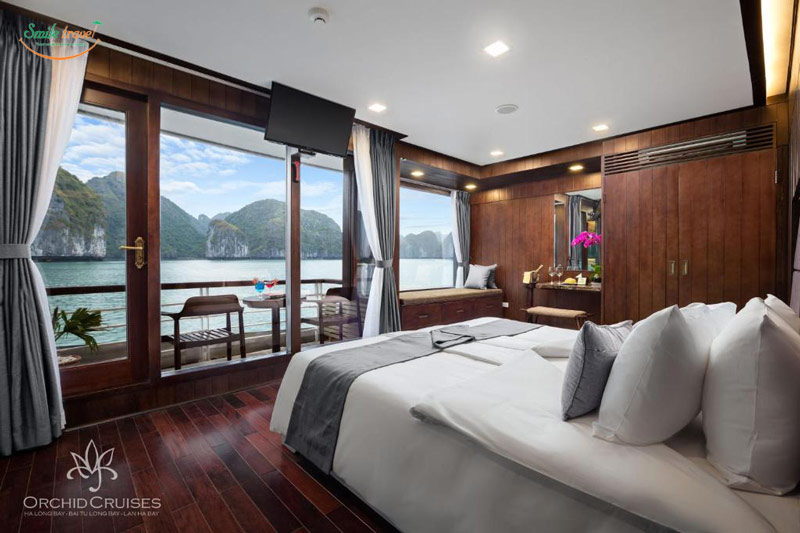 Cabin Orchid Classic Cruise Halong Bay, Du thuyền 5 sao Orchid Classic Cruise