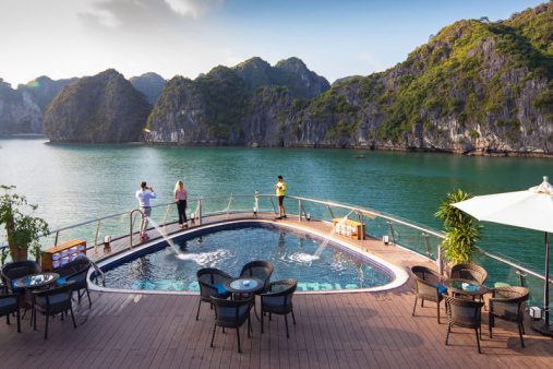 Pool on Stellar of the seas Cruise Halong Bay-Lan Ha Bay with Smile Travel