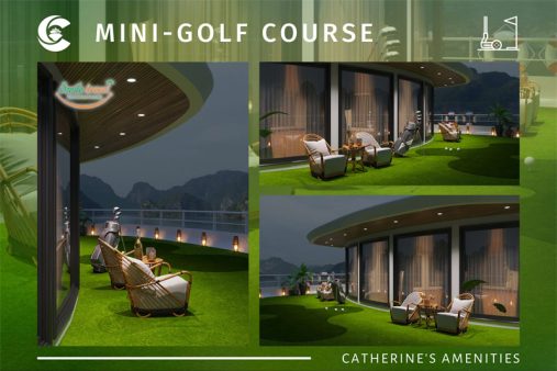 Golf-Catherine Cruise Halong Bay 6*, Halong Catherine Cruise Luxury- Vietnamhalongbay.com