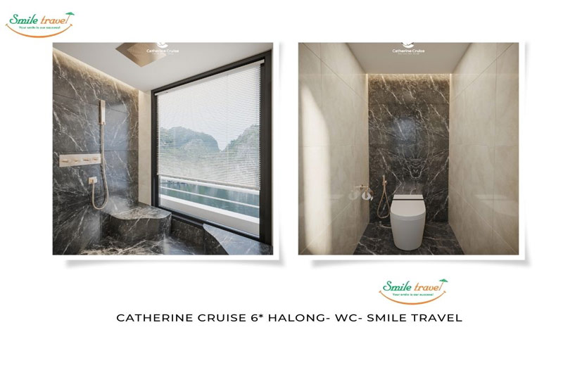 Wc- Catherine Cruise Halong Bay 6*, Halong Catherine Cruise Luxury- Vietnamhalongbay.com