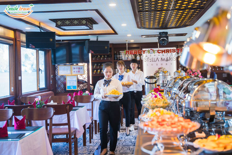 Buffet-Stella-Maris-Cruise 5* Halongbay-Vietnamhalongbay.com