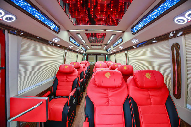Bus-Halong Excursion 5 Stars Luxury Cruise-Vietnamhalongbay