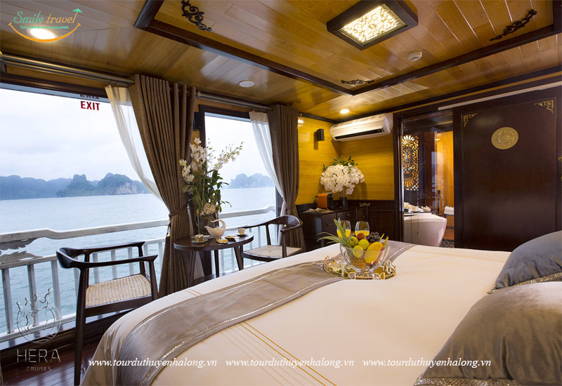 Ocean Suite Cabin- Hera Grand Luxury Cruises Halong 5*