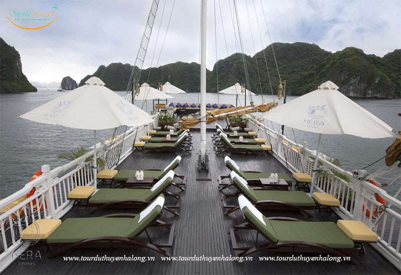 Sundeck- Hera Grand Luxury Cruises Halong 5*