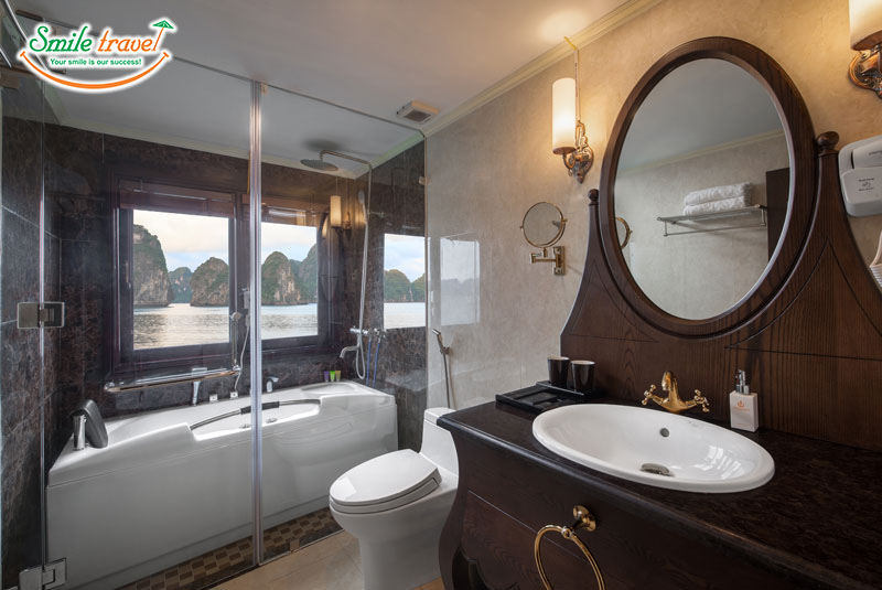 Bathroom-Athena-luxury-Cruise Halongbay