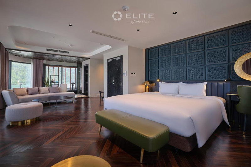 Elite president suite cabin- Elite of the seas Cruise luxury Halong Bay- Smile Travel