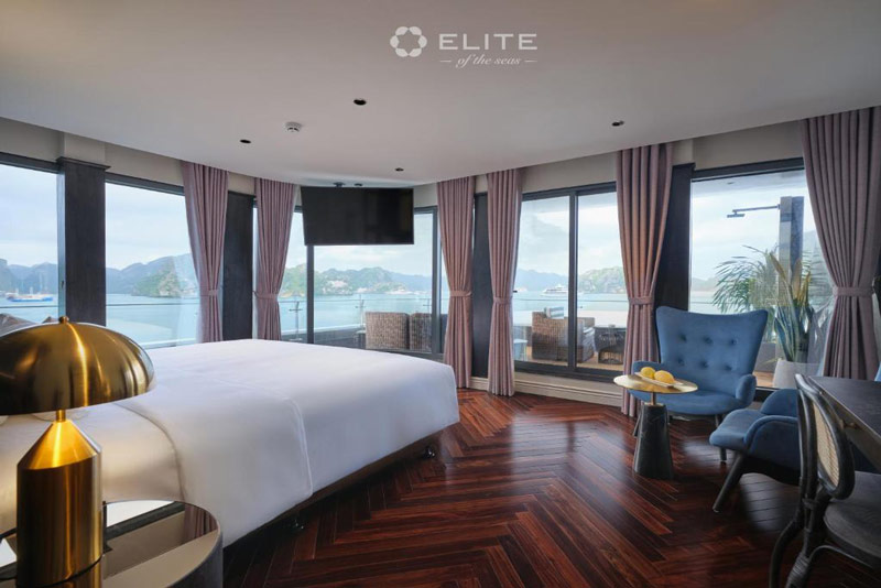 Senior premium cabin- Elite of the seas Cruise luxury Halong Bay- Smile Travel