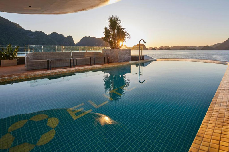 Pool- Elite of the seas Cruise luxury Halong Bay- Smile Travel