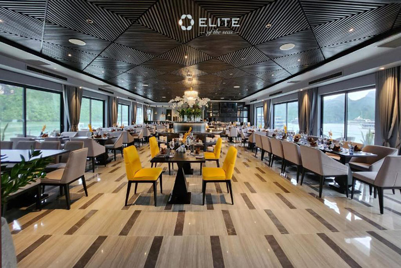 Restaurant- Elite of the seas Cruise luxury Halong Bay- Smile Travel