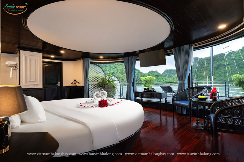 Honeymoon vip cabin-La casta cruise Halong Bay-Lan Ha Bay