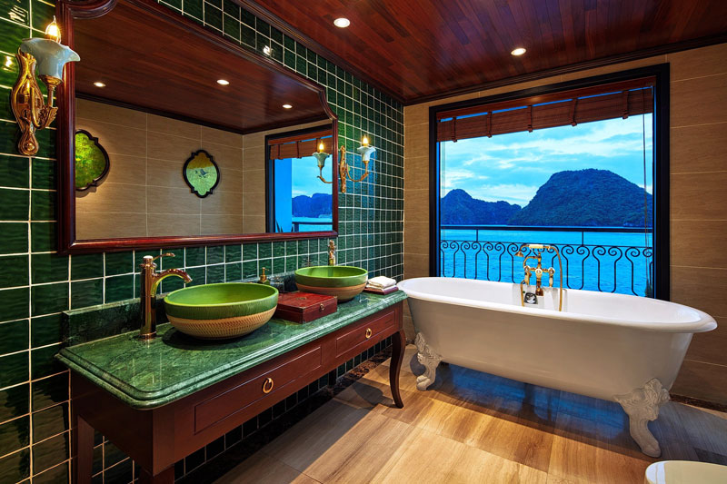 Bathroom Executive Suite rooms-Indochine Premium Cruise Halong-Lan Ha Bay