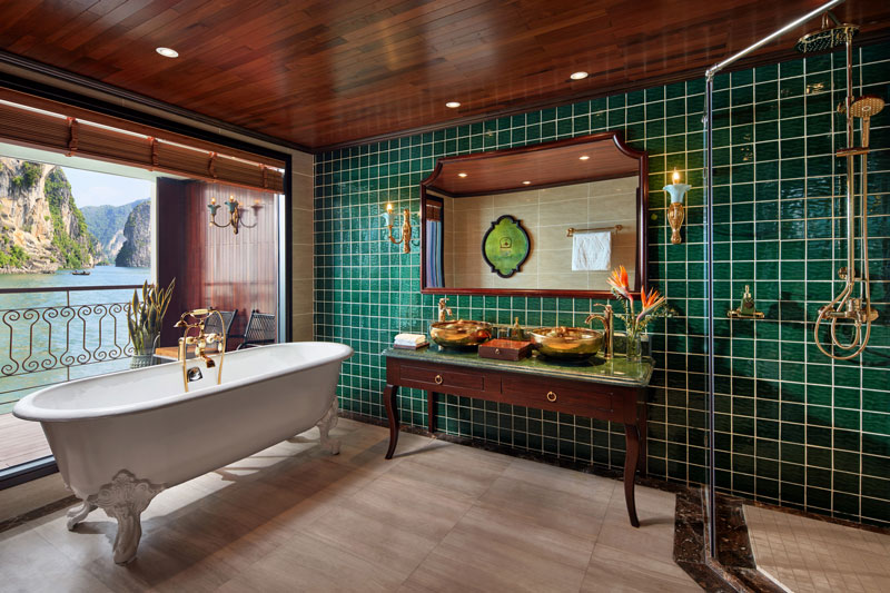 Bathroom Suite rooms-Indochine Premium Cruise Halong-Lan Ha Bay