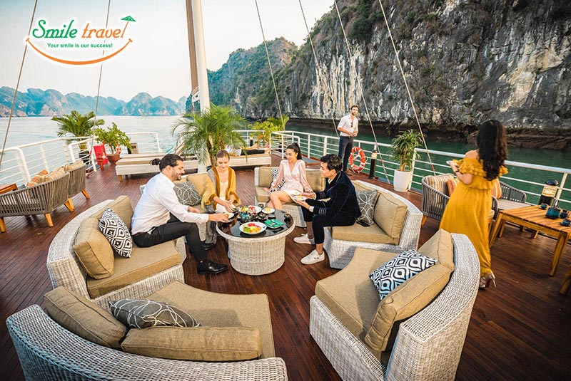 Sunset Tea Halong Catamaran Cruise Smiletravel