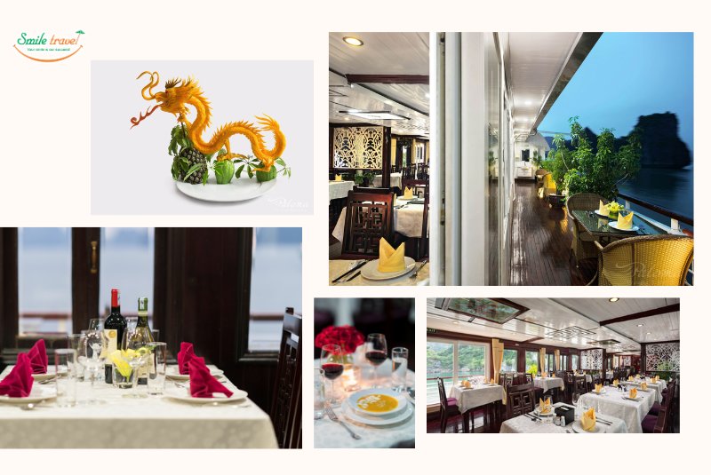 European standard restaurant of Paloma Cruise Halong Bay